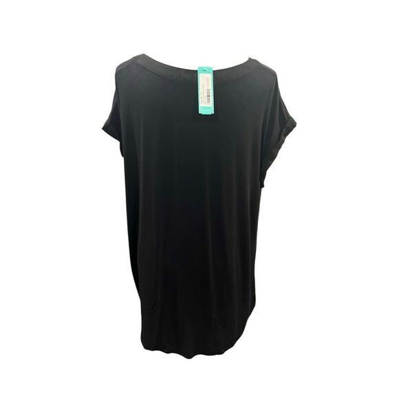 FORTUNE + IVY Helina Black Blouse Size XXL Mixed Material Sleeveless Stitch Fix - Picture 11 of 16